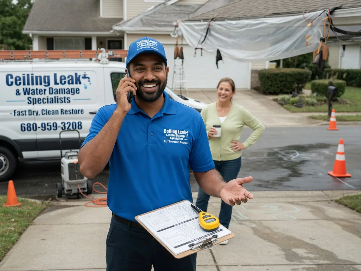 Ceiling Leak Cleanup Wawaka, IN FAQs